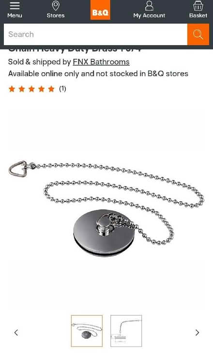Photo of Metal bath plug (Kemptown BN2) #4