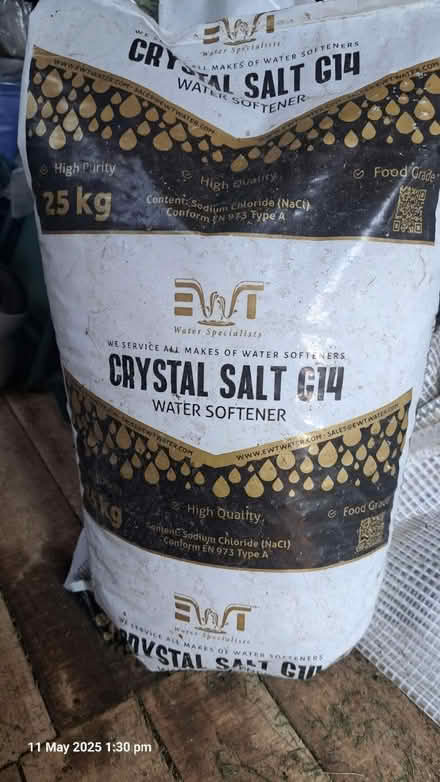 Photo of free 2 bags water softener salt crystals (Linslade, Leighton Buzzard LU7) #1