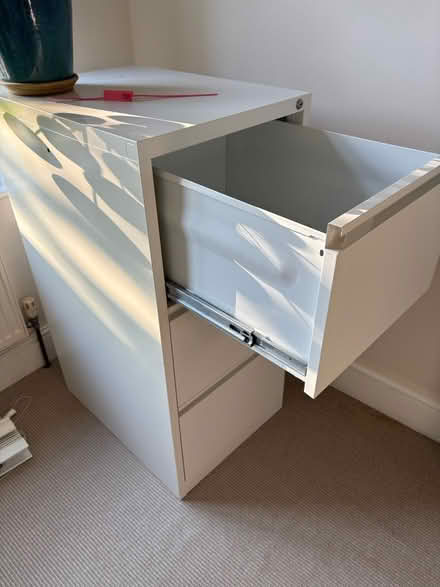 Photo of free White metal filing cabinet (Portslade) #2