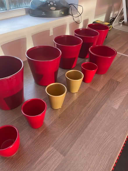 Photo of free Ceramic Red and Gold Pots (Grandborough CV23) #2