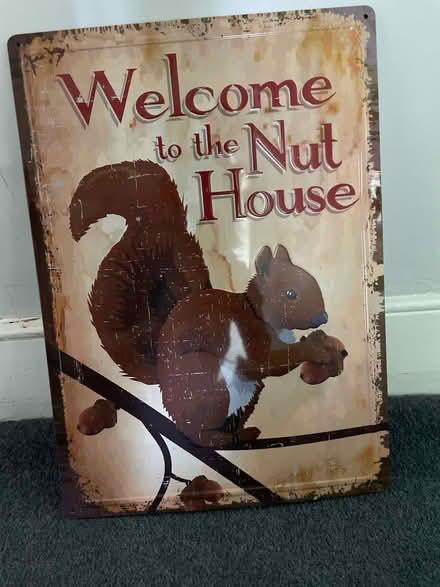 Photo of free Kitschy welcome sign - metal (Woodford green) #1