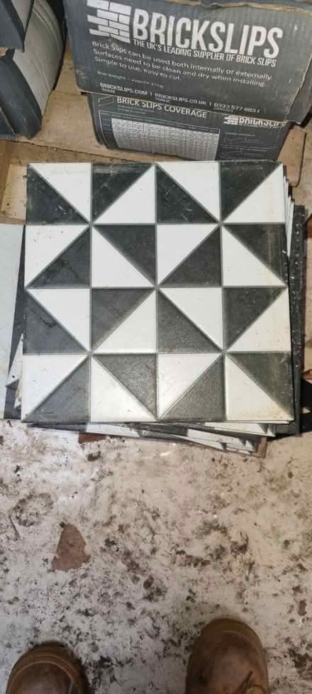 Photo of free 14 Black & White tiles (Horsham, RH13) #1