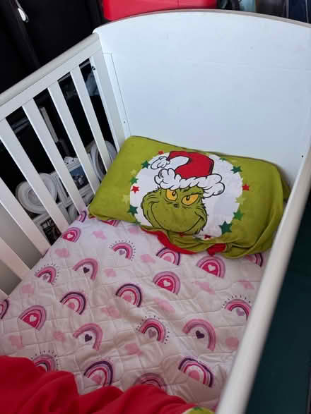 Photo of free Cot turns in to toddler bed (Letchworth) #3