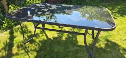 Photo of free Garden Table + Parasol + Stand (Harold Wood RM3) #1