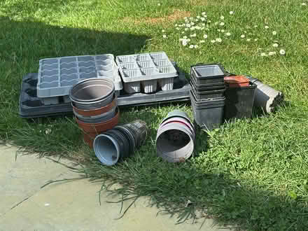 Photo of free plastic flower pots/trays (Maidstone ME17) #1