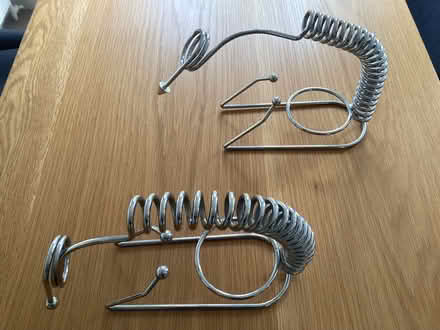 Photo of free 2 x Chrome Wine Bottle Holders / Pourers (Mappleborough Green B80) #1