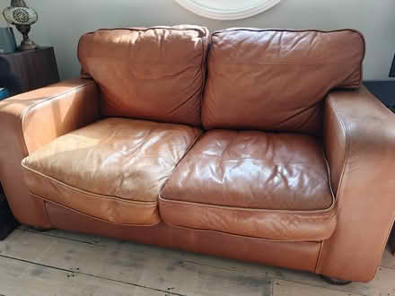 Photo of free Leather sofa (Stratton St Margaret SN3 4NS) #3