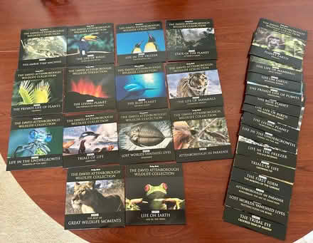 Photo of free 28 BBC David Attenborough DVDs (Starbeck HG2) #1