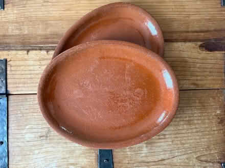 Photo of free 2 terracotta oval plates (Henbury) #2