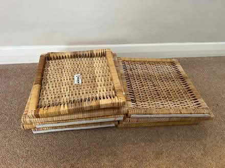 Photo of free 2 x IKEA wicker storage inserts / baskets for Kallax units (Titness Park SL5) #2