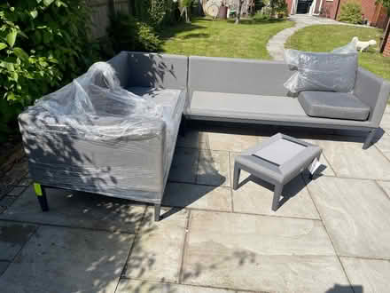 Photo of free New garden furniture set - no cushions (Rodington SY4) #4
