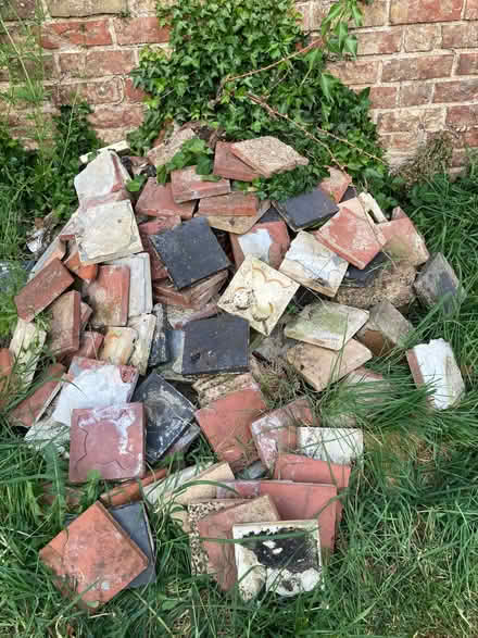 Photo of free Victorian red and black floor tiles (Walton Manor OX2) #1