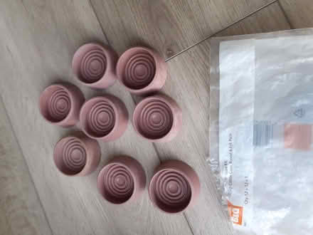 Photo of free Furniture Castor Cups (Knotty Ash L14) #1