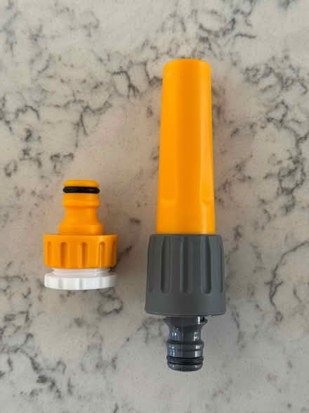 Photo of free Hozelock Spray Nozzle & Tap Fitting (East Marden) #1