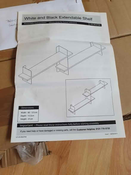 Photo of free Extendable wall shelves (Cressage SY5) #1