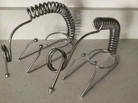 Photo of free 2 x Chrome Wine Bottle Holders / Pourers (Mappleborough Green B80) #2