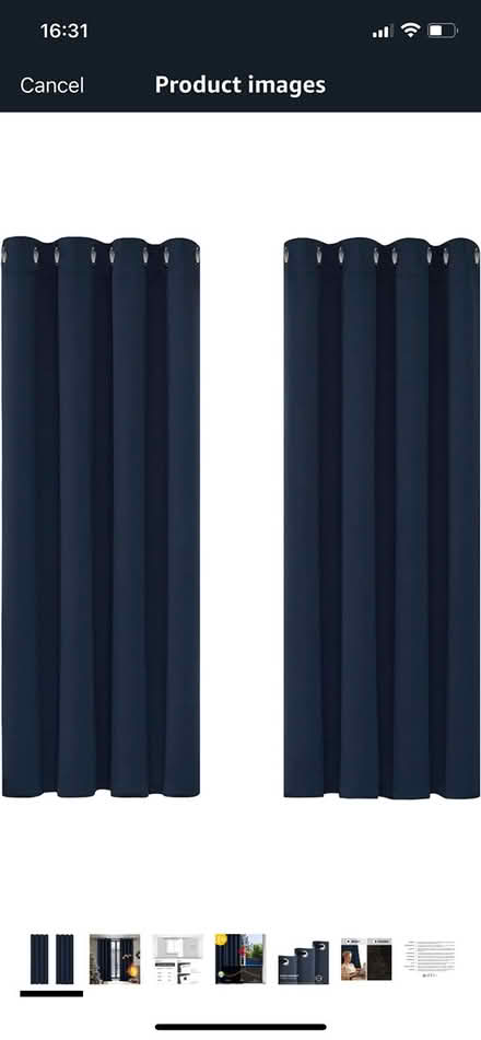 Photo of free Deconovo Navy Curtains (RM10) #2