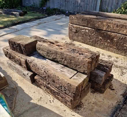 Photo of free COLLECTION PENDING - Reclaimed Railway Sleepers (Eaton NR4) #2