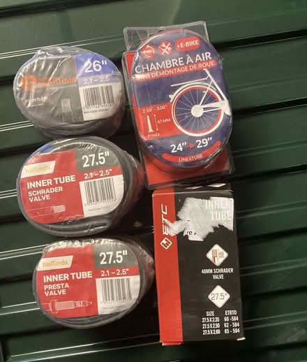 Photo of free Bike Inner Tubes - various sizes - new (Battle TN33) #1