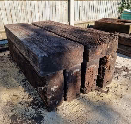 Photo of free COLLECTION PENDING - Reclaimed Railway Sleepers (Eaton NR4) #3