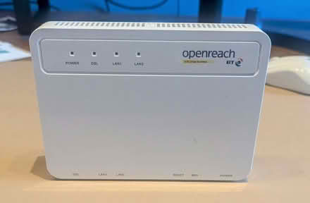 Photo of free BT openreach modem WITH power supply unit (Chalkwell SS9) #1