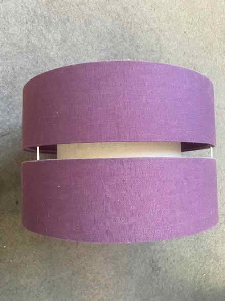 Photo of free two purple lampshades (Kettering NN15) #3