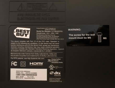 Photo of free 50" flat screen TV (Hillsborough) #4