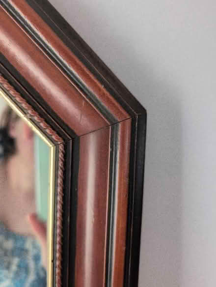 Photo of free Wooden framed mirror (Rawdon LS19) #3