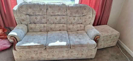 Photo of free Sofa, chair and footstool (St. Hilary TR20) #4