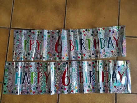 Photo of free Birthday banner for 6 year old (Hollingbury BN1) #1