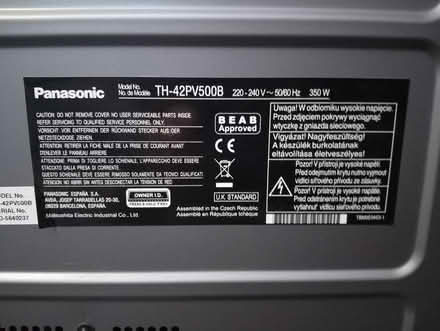 Photo of free Large Panasonic TV with remote (Southwater) #4