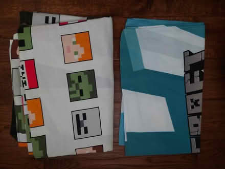 Photo of free Minecraft single duvet cover and pillow case (Bear Flat) #1