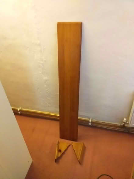 Photo of free Pine Wood Shelf with 2 Wood Brackets (Avebury SN8) #1