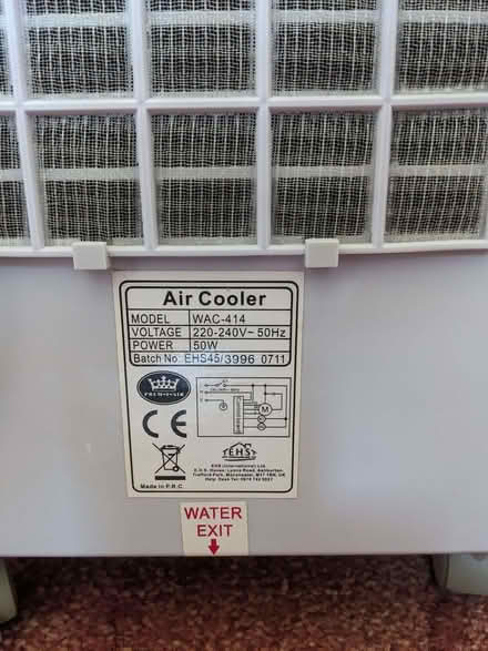 Photo of free PREM-I-AIR Air Cooling Fan / Cooler / UV Ioniser WAC-414 (IP3) #2