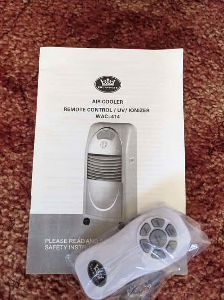 Photo of free PREM-I-AIR Air Cooling Fan / Cooler / UV Ioniser WAC-414 (IP3) #4