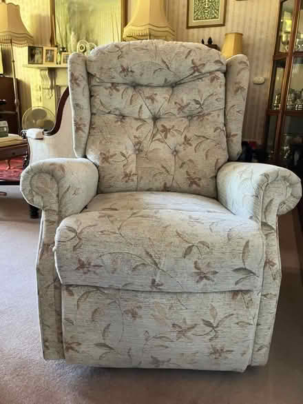 Photo of free Upholstered recliner armchair (De Parys MK40) #1