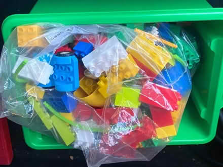 Photo of free Plastic box of Duplo (Hinton Charterhouse) #1