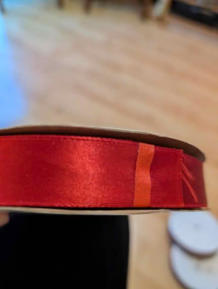 Photo of free Red satin ribbon (Southborough) #1