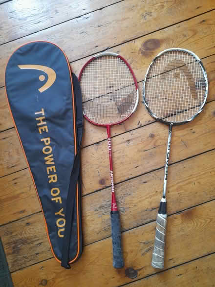 Photo of free 2 badminton racquets and case (Chesterfield, S41) #2