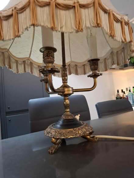 Photo of free Traditional style brass table lamp (BA2) #2