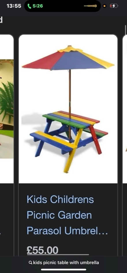 Photo of Kids outdoor play table (GL54) #1