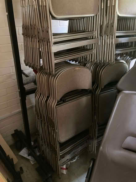 Photo of free Folding Chairs and Rack (Marholm) #2