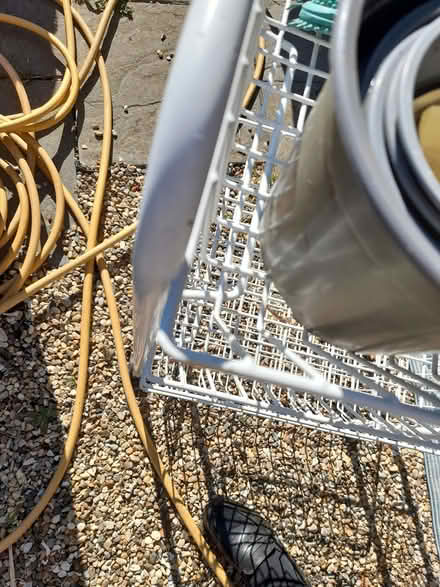 Photo of free White wire trolley on wheels. (Otford TN14) #2