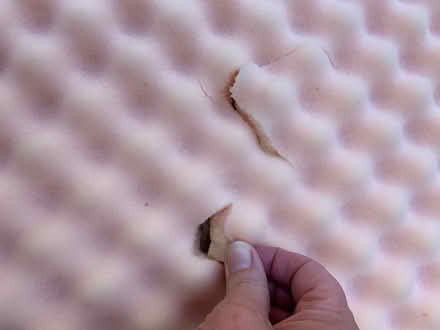 Photo of free Old Foam Super King size topper (Christchurch) #3