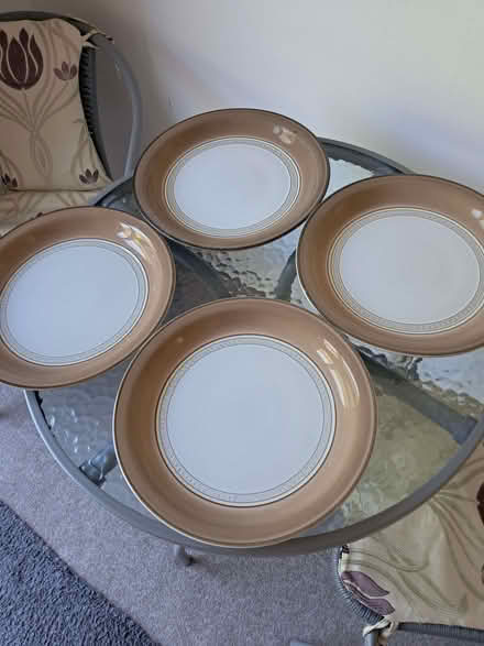 Photo of free Four deep pottery dinner plates (Kimberley NG16) #1