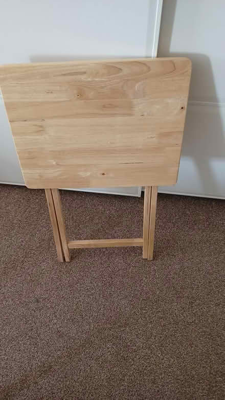 Photo of free Folding wooden side table (CH5) #1