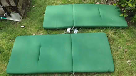 Photo of free 2 garden bench or steamer chair cushions (Croham CR2) #1
