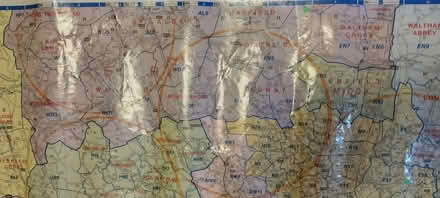 Photo of free postcode wall map of greater london (West Marina TN38) #2