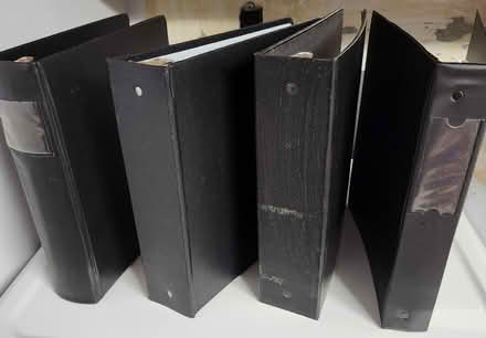 Photo of free 4 Black 3-Ring Binders (Ambler) #1