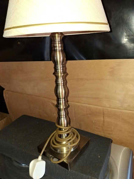 Photo of free tall table lamp and shade (Halstead TN14) #1